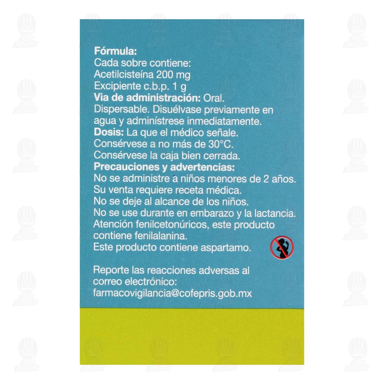 Lysomucil 200 mg, 30 Sobres. image number 2