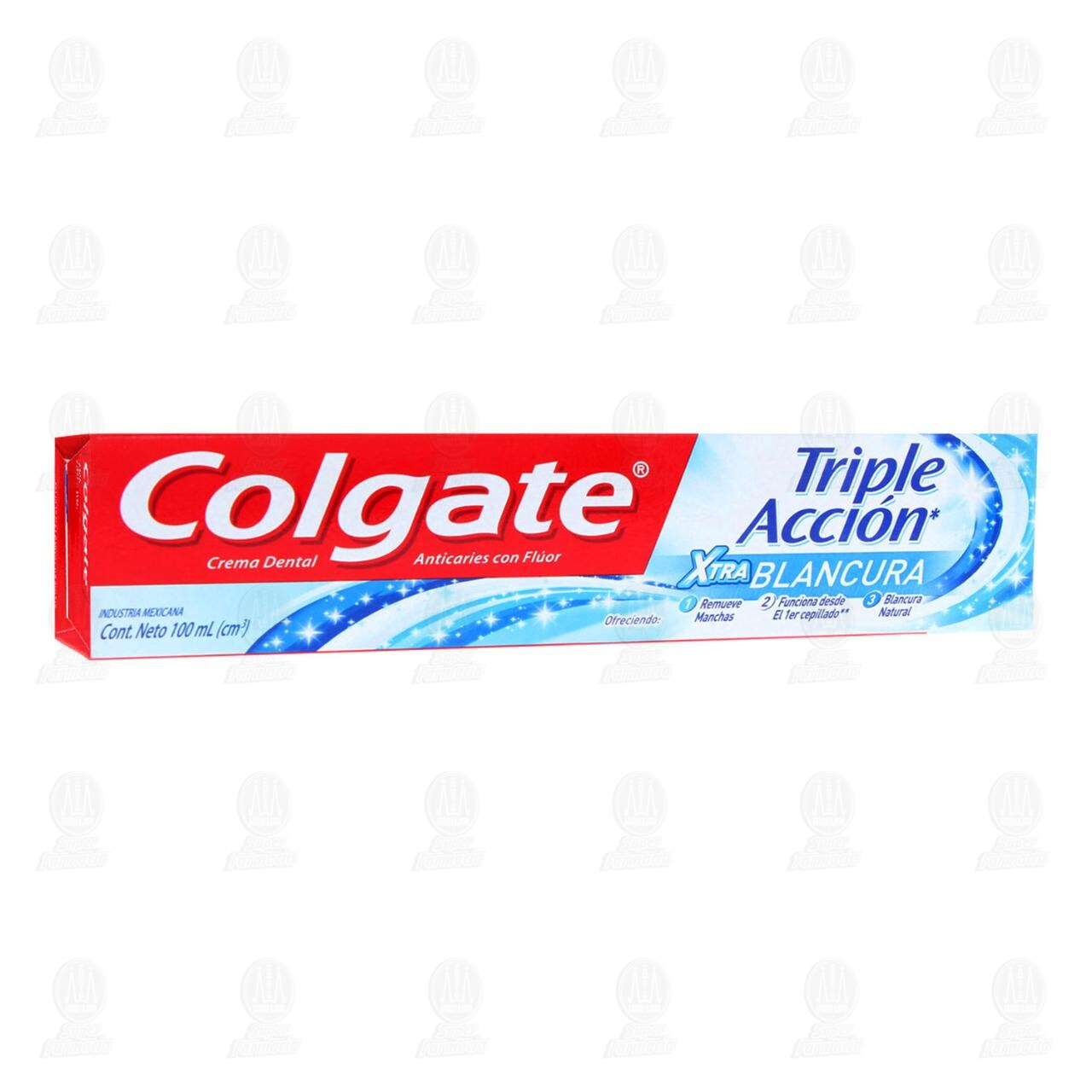 Pasta Dental Colgate Triple Acción Extra Blancura, 100 ml.