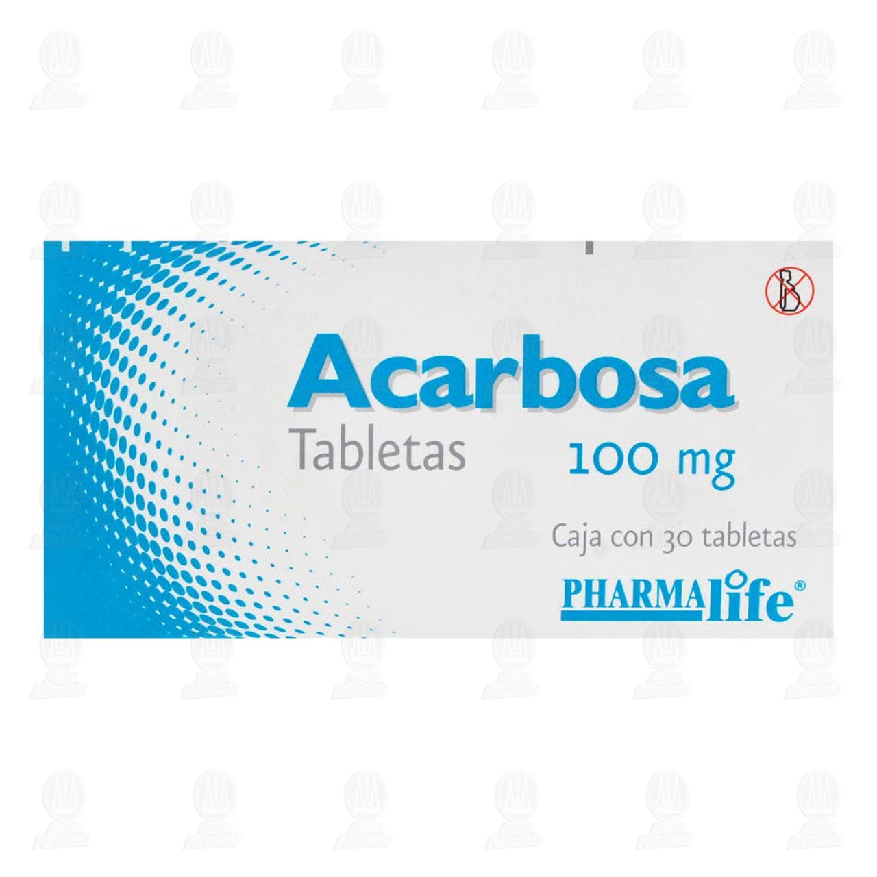 Acarbosa 100 mg, 30 Tabletas Pharmalife. image number 1