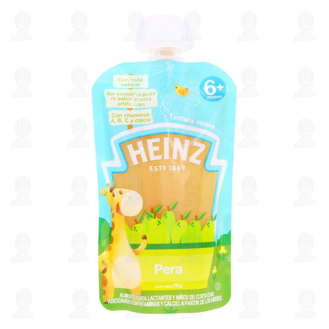 Papilla Heinz de Pera, a Partir de los 6 Meses, 113 gr. image number 0