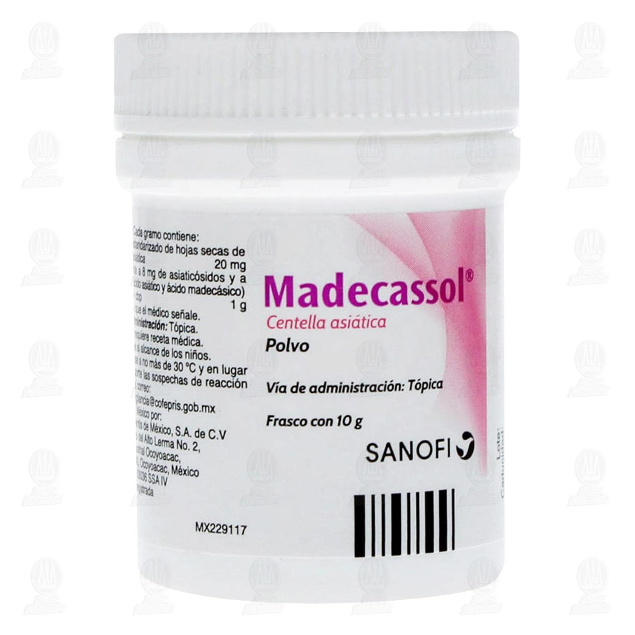 Madecassol Polvo, 10 gr. image number 0