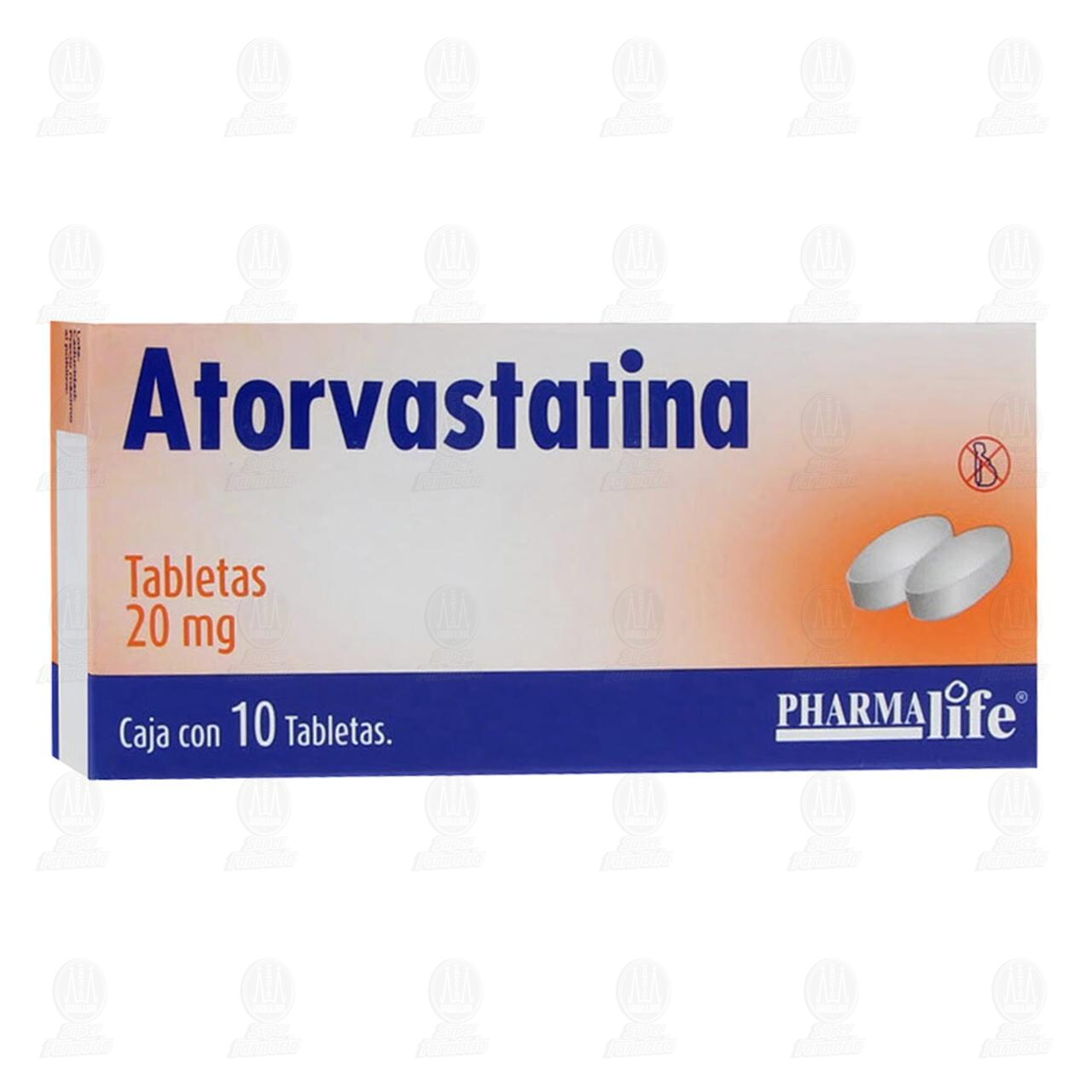 Atorvastatina 20mg 10 Tabletas Pharmalife Atorvastatina 20mg 10 Tabletas Pharmalife