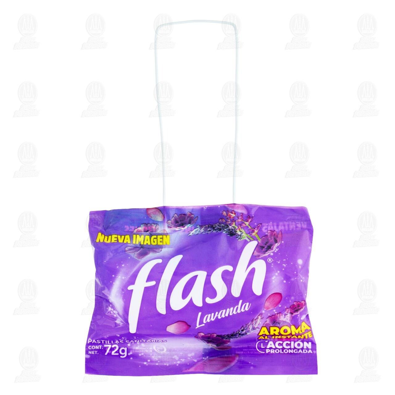 Pastilla Sanitaria Flash Lavanda, 72 gr.