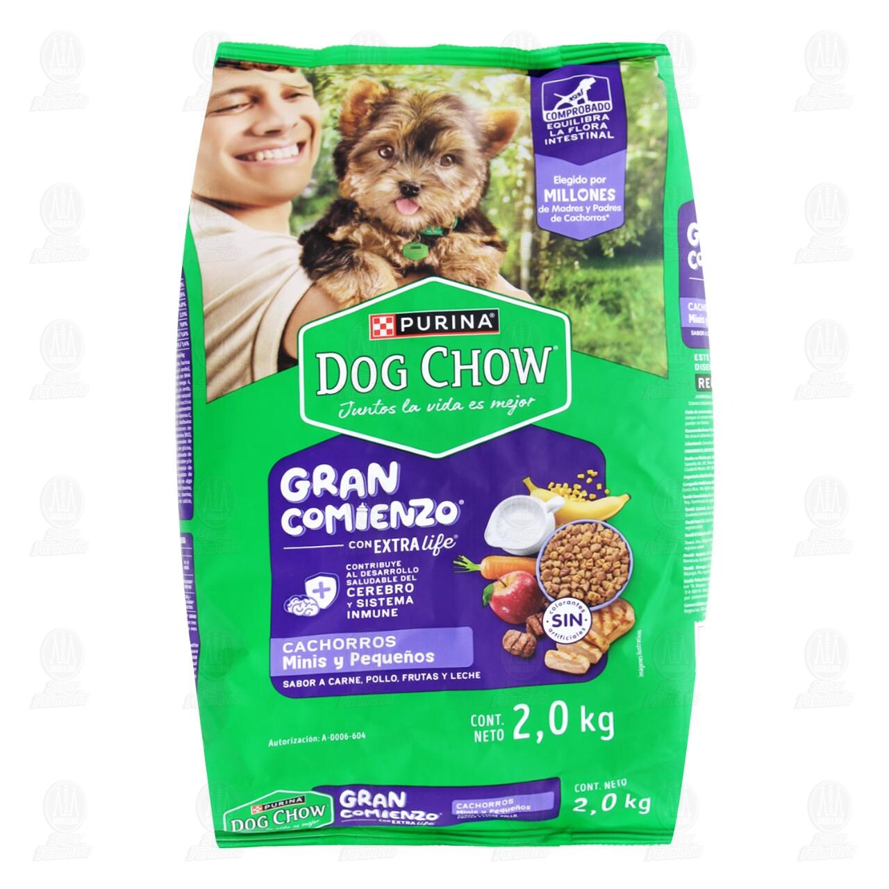 Purina Dog Chow Gran Comienzo Cachorros Minis y Peque&ntilde;os con Extralife, 2 kg. image number 0