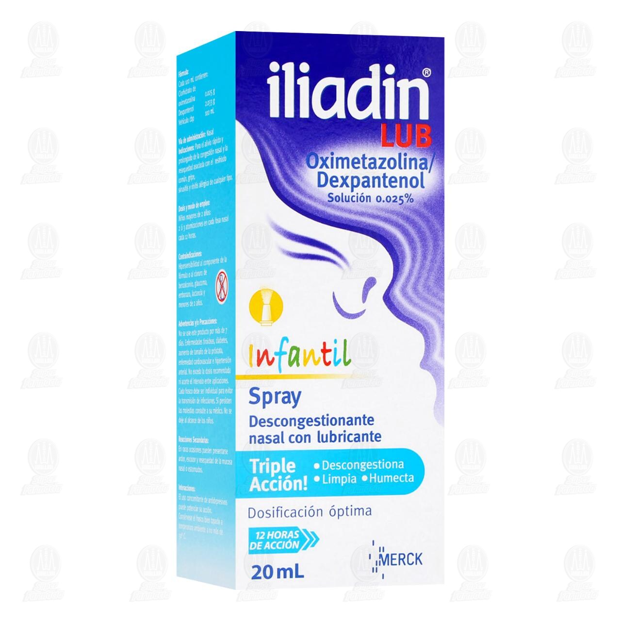 Iliadin Lub Infantil Spray Descongestionante Nasal con Lubricante, 0.025 20 ml. image number 0