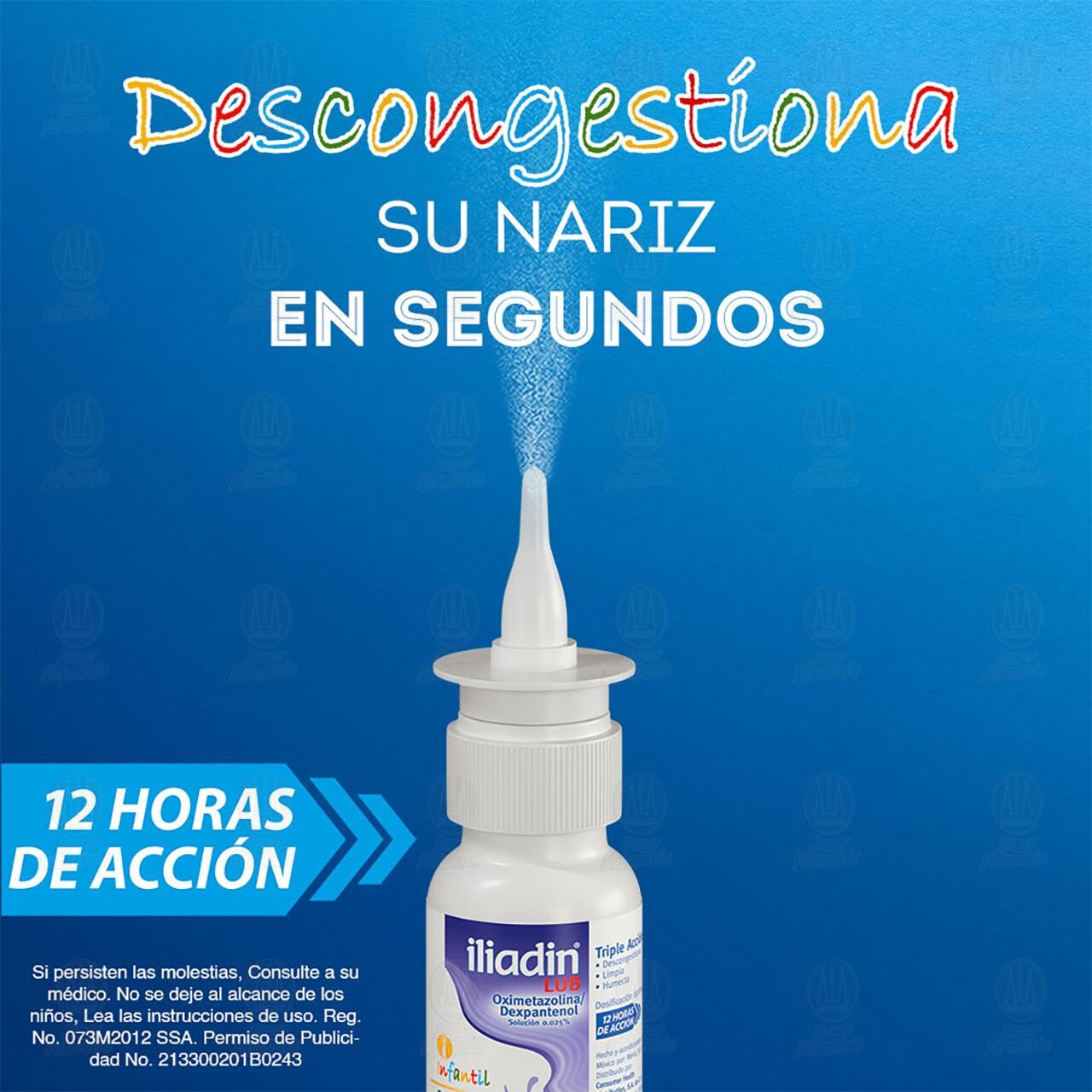 Iliadin Lub Infantil Spray Descongestionante Nasal con Lubricante, 0.025 20 ml. image number 4
