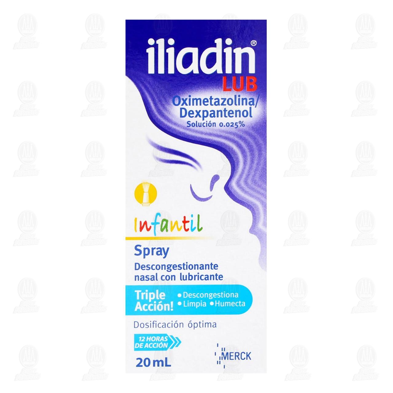 Iliadin Lub Infantil Spray Descongestionante Nasal con Lubricante, 0.025 20 ml. image number 1