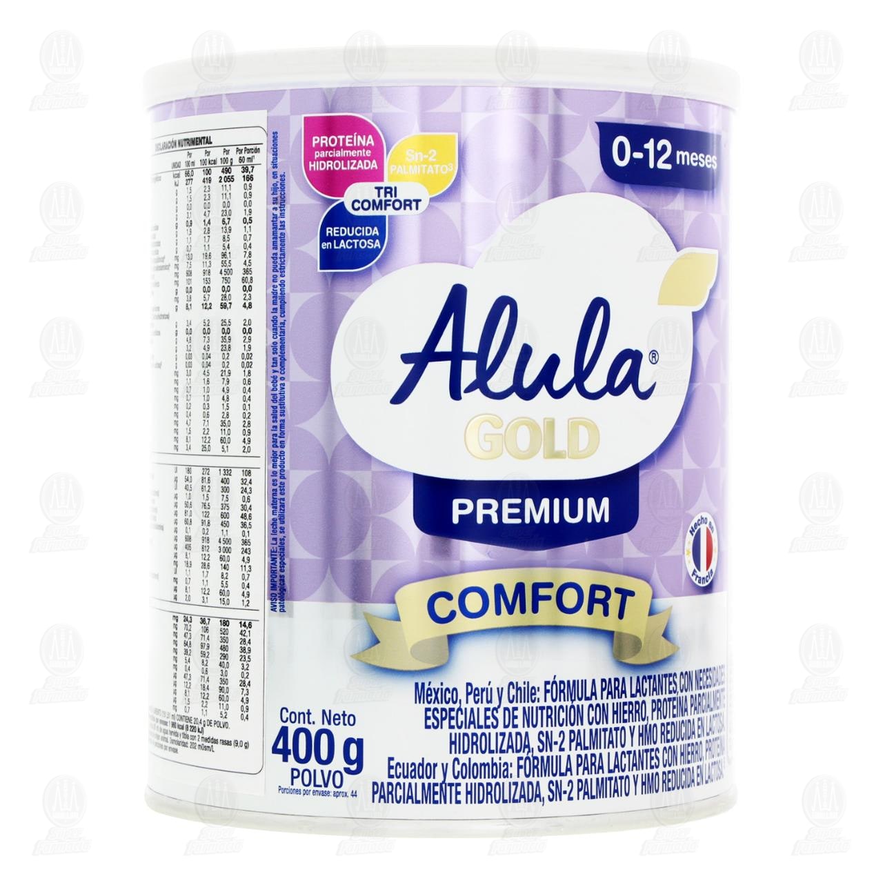 Imagen para Fórmula Infantil Alula Gold Premium Comfort (Edad 0-12 Meses), 400 gr.