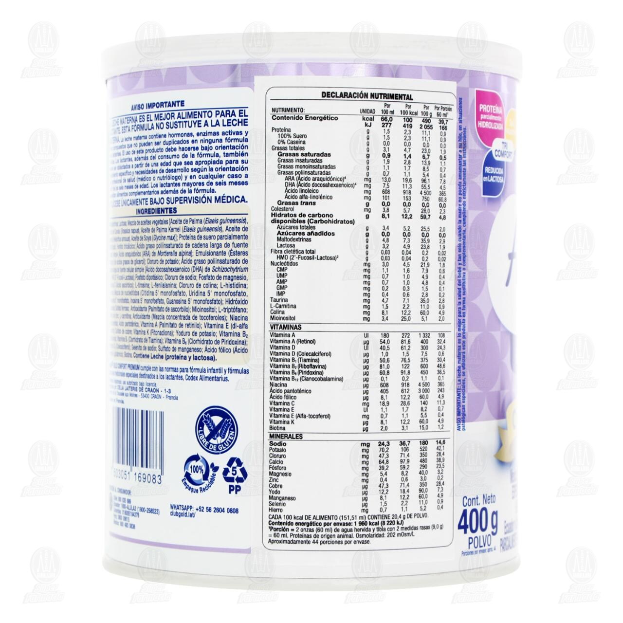 F&oacute;rmula Infantil Alula Gold Premium Comfort (Edad 0-12 Meses), 400 gr. image number 2