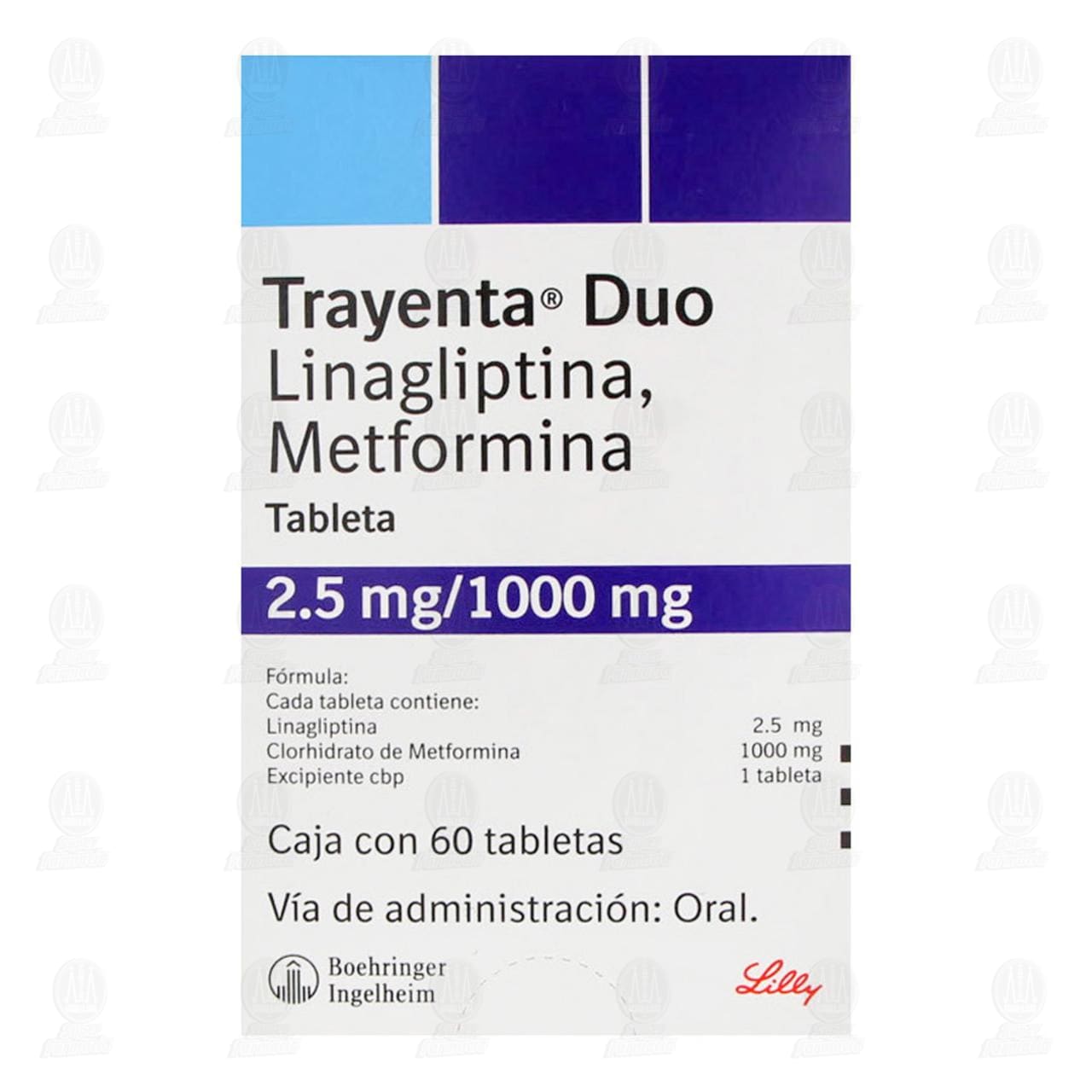 Trayenta Duo 2.5mg/1000mg, 60 Tabletas. image number 2
