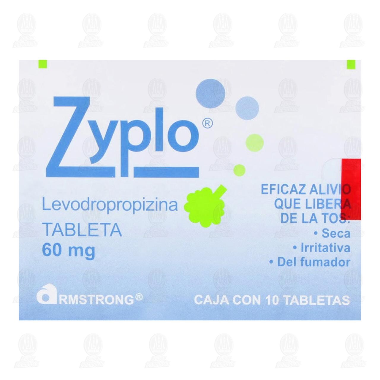 Zyplo 60 mg, 10 Tabletas. image number 1