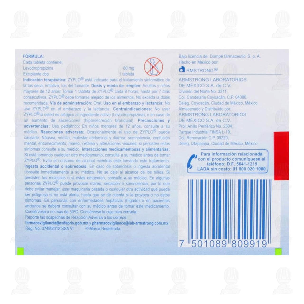 Zyplo 60 mg, 20 Tabletas. image number 2