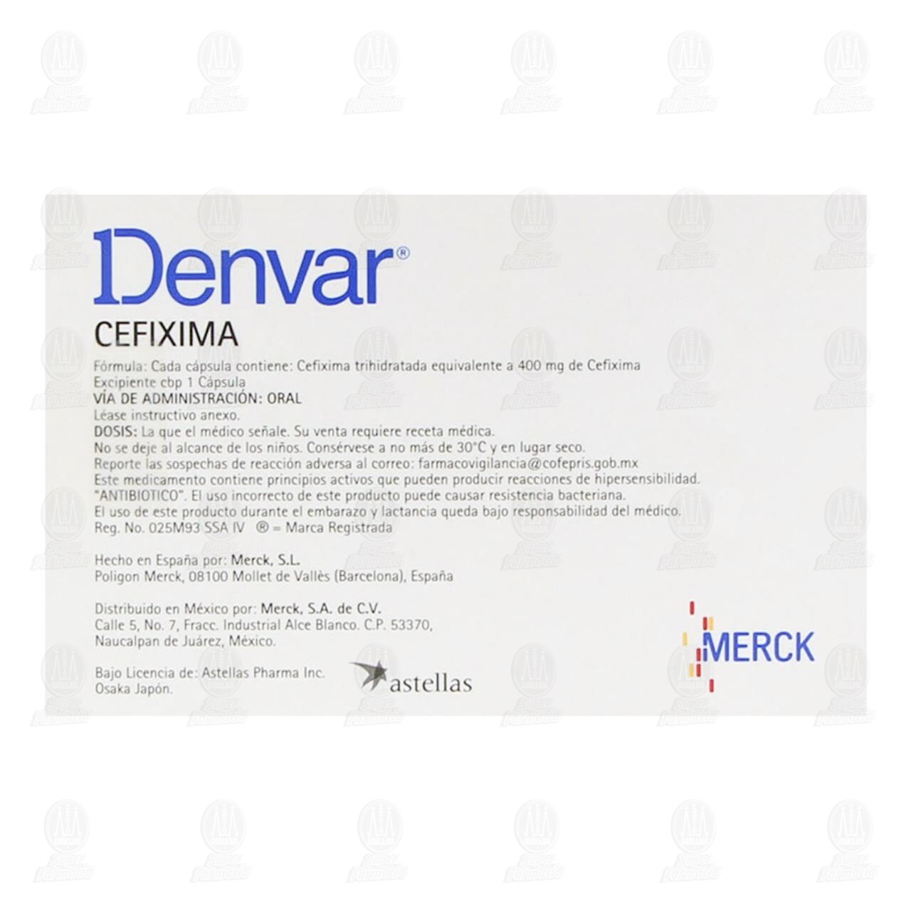 Denvar 400 mg, 3 C&aacute;psulas. image number 2