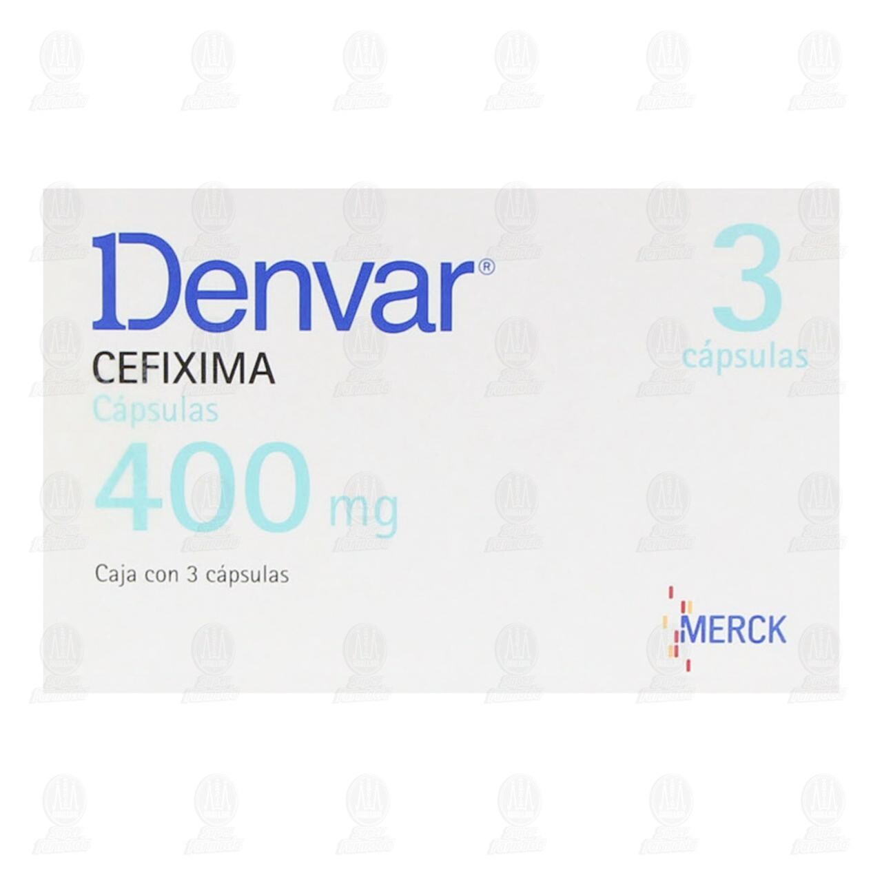 Denvar 400 mg, 3 C&aacute;psulas. image number 1