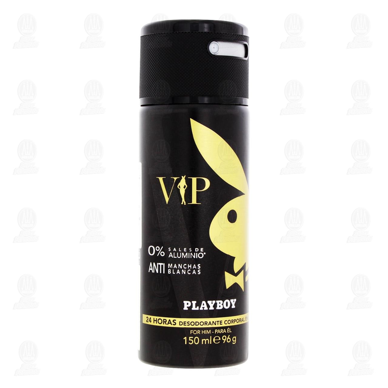 Imagen para Desodorante Playboy VIP Corporal en Aerosol, 150 ml.