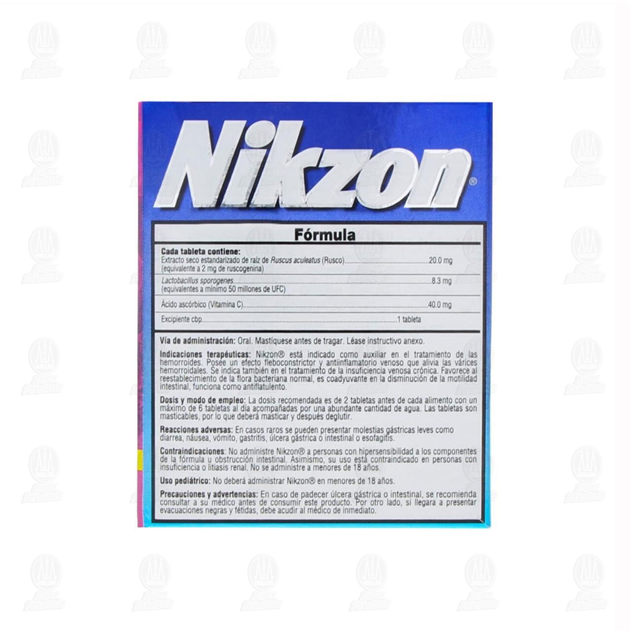 Nikzon 40 Tabletas Masticables image number 2