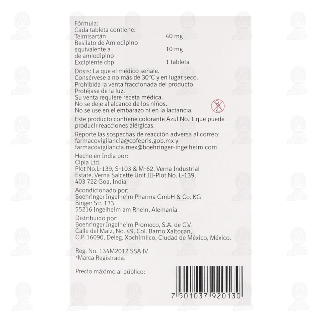 Micardis Duo 40mg/10mg, 28 Tabletas. image number 2