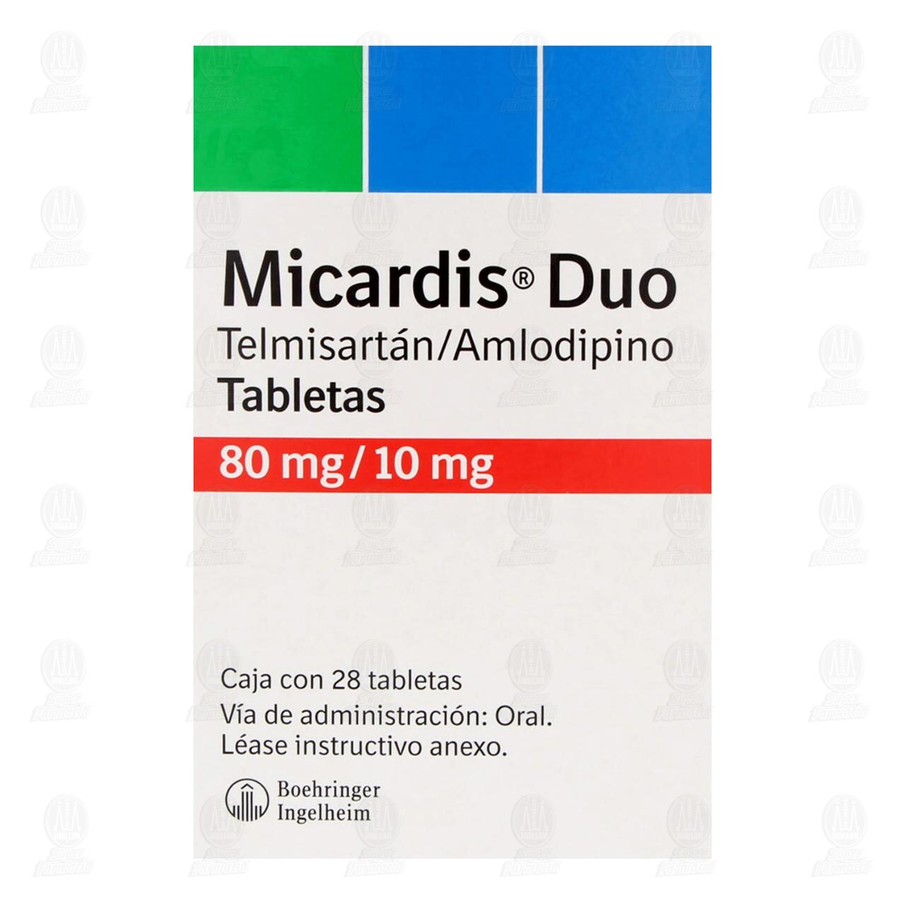 Micardis Duo 80mg/10mg, 28 Tabletas. image number 1