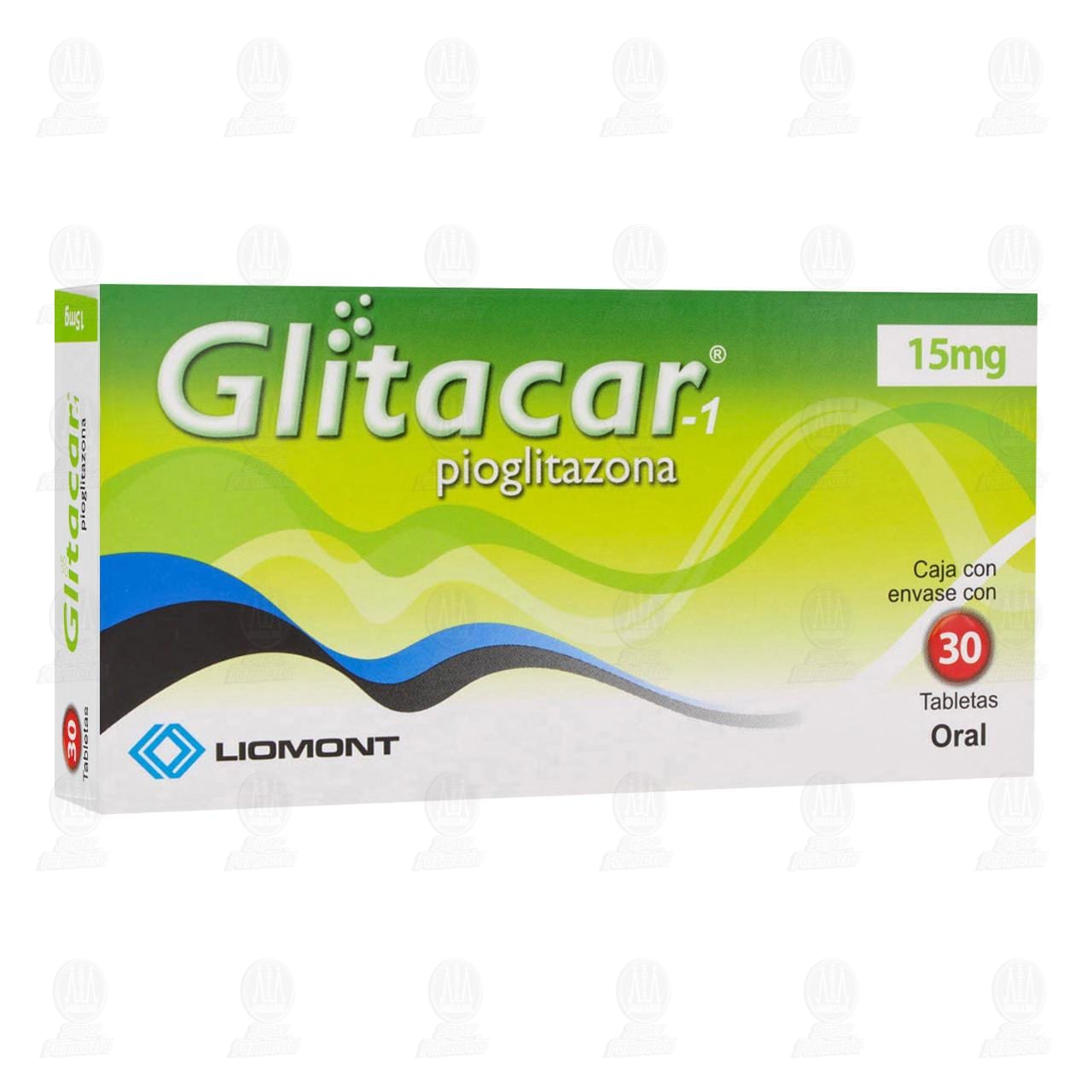 Glitacar-1 15 mg, 30 Tabletas. image number 0