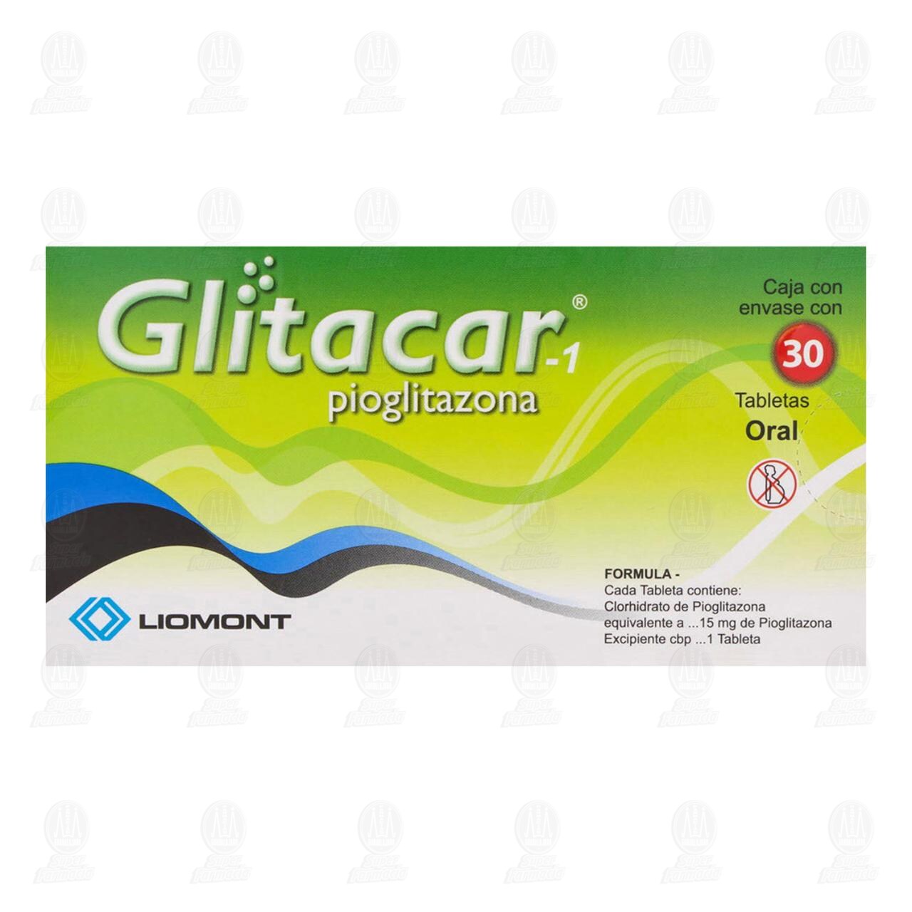 Glitacar-1 15 mg, 30 Tabletas. image number 2