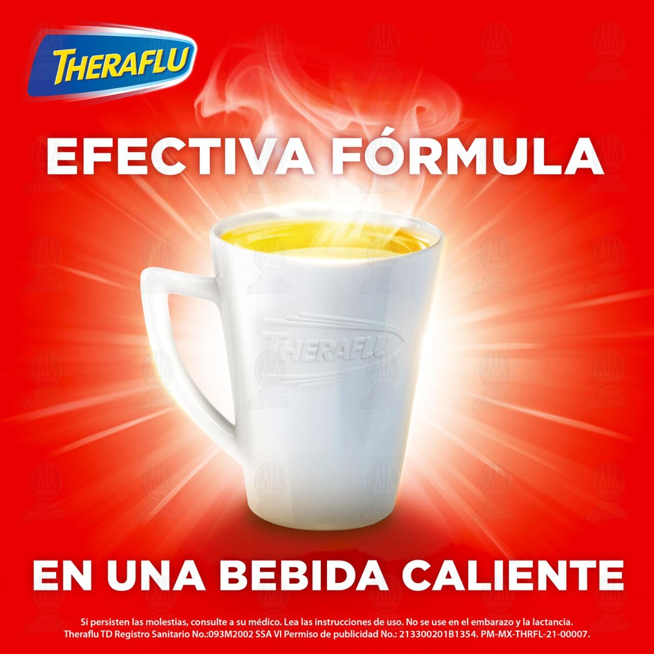 Theraflu TD T&eacute; Antigripal Resfriado Com&uacute;n, 6 Sobres. image number 3