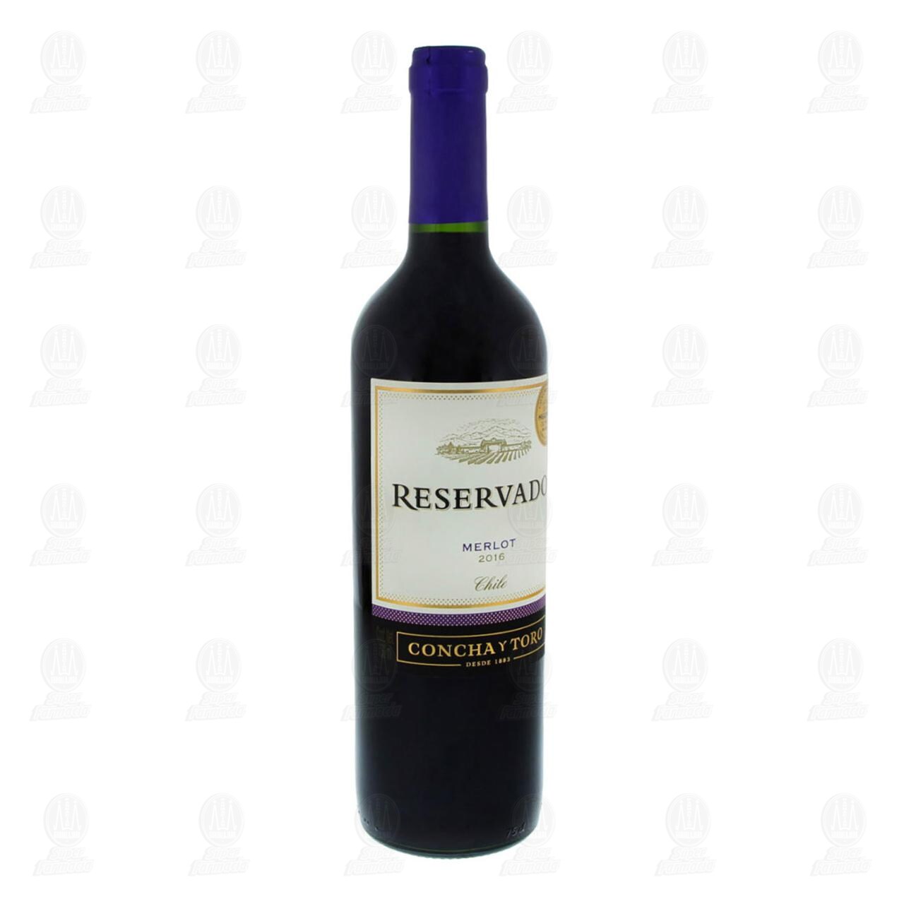 Vino Tinto Reservado Merlot Concha y Toro, 750 ml.