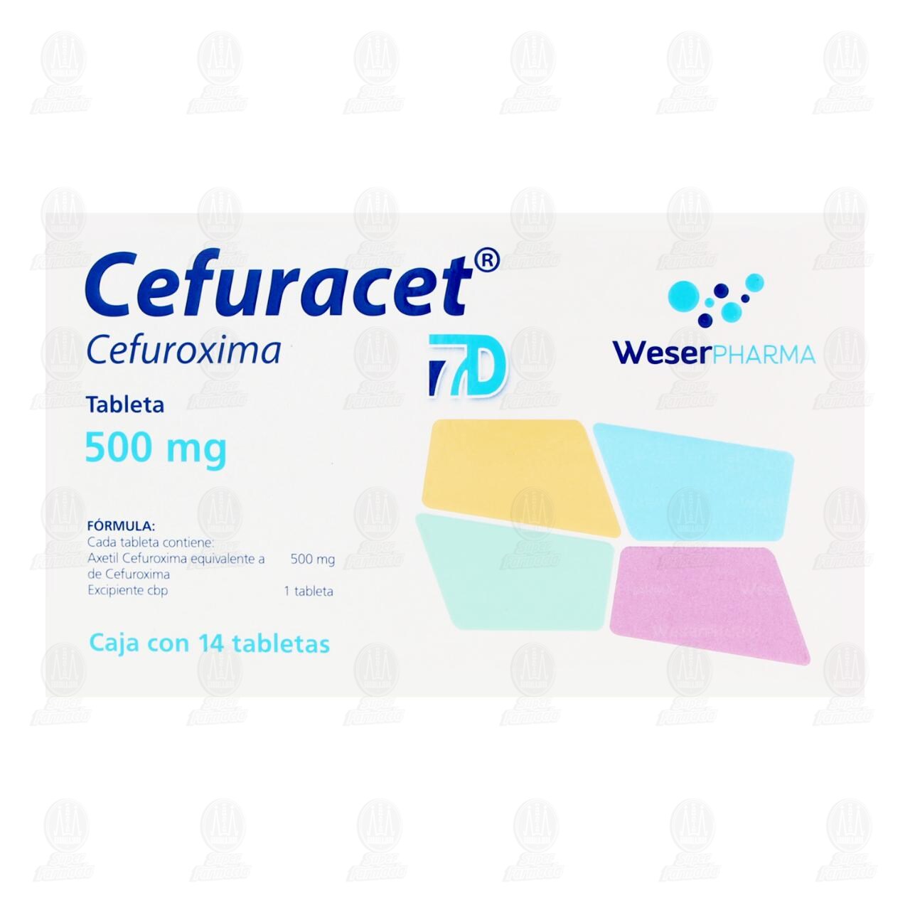 Cefuracet 500 mg, 14 Tabletas. image number 2