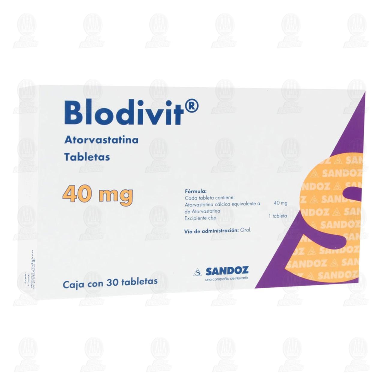 Blodivit 40 mg, 30 Tabletas. image number 0