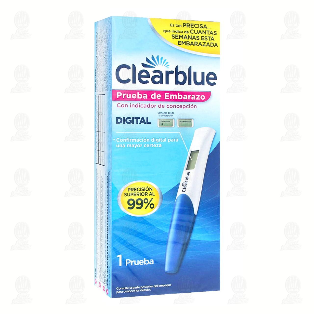 Clearblue Prueba de Embarazo Digital, 1 Unidad. image number 0