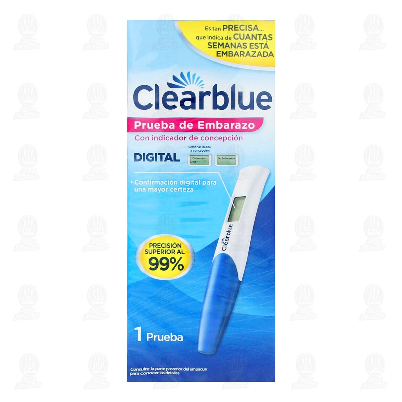 Clearblue Prueba de Embarazo Digital, 1 Unidad. image number 1