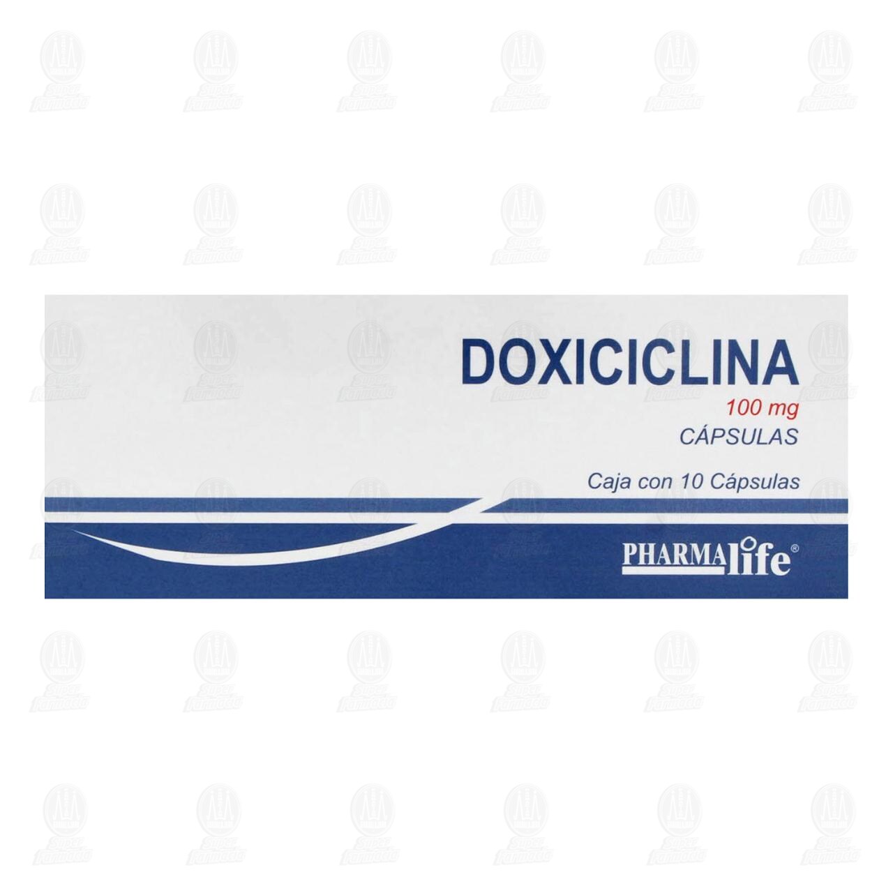 Doxiciclina 100 mg, 10 C&aacute;psulas Pharmalife. image number 1