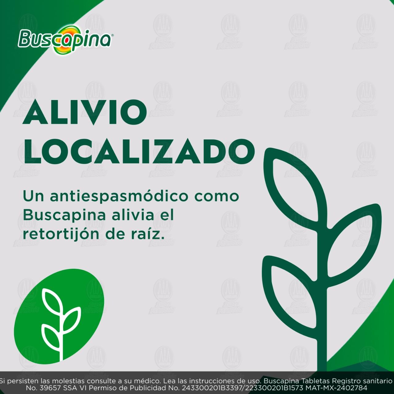 Buscapina 10 mg, 24 Tabletas. image number 3