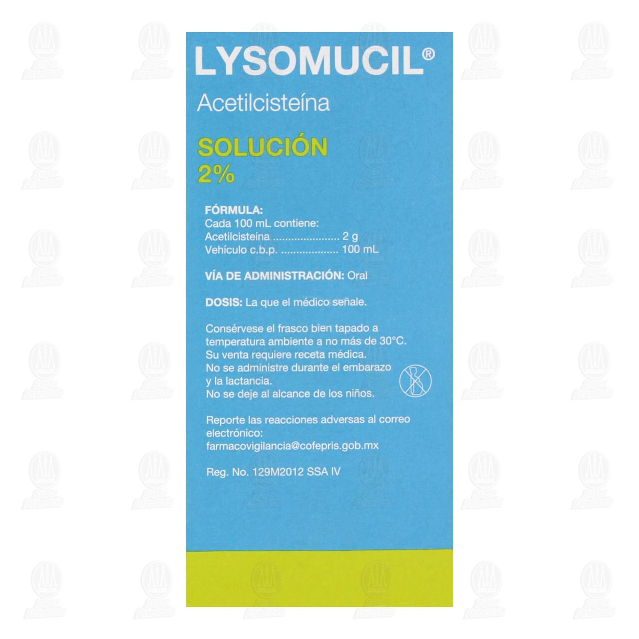 Lysomucil 2% Soluci&oacute;n Sabor Frambuesa, 120 ml. image number 2