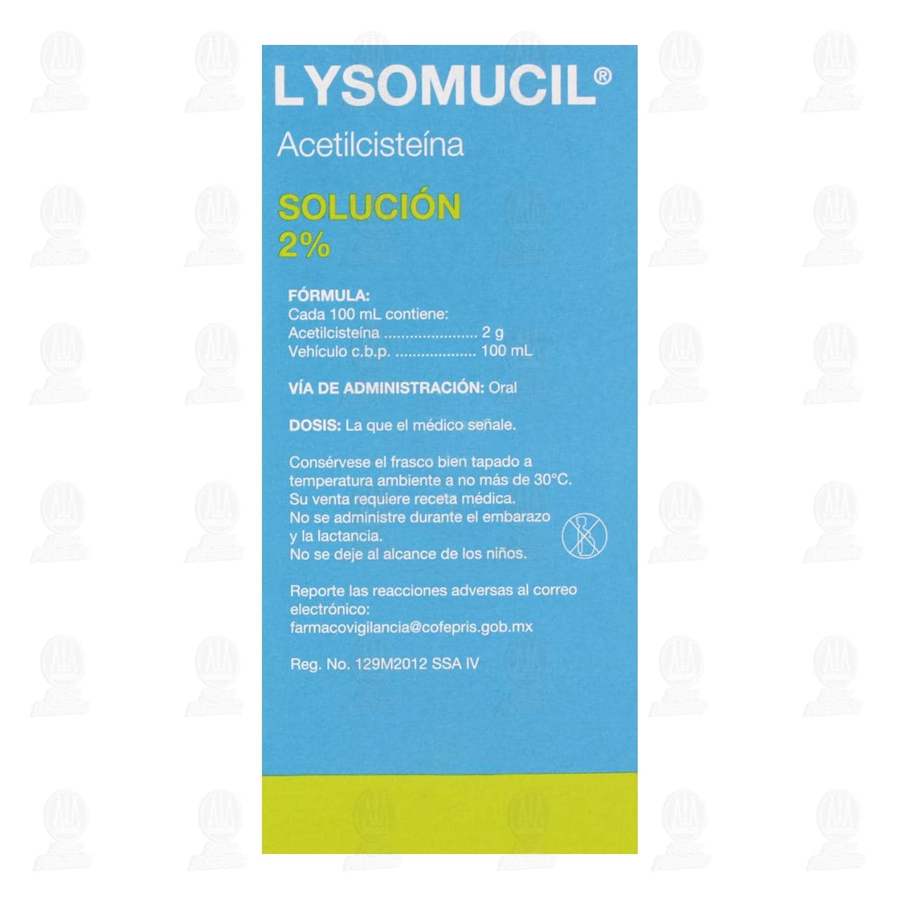 Lysomucil 2% Soluci&oacute;n Sabor Frambuesa, 120 ml. image number 2