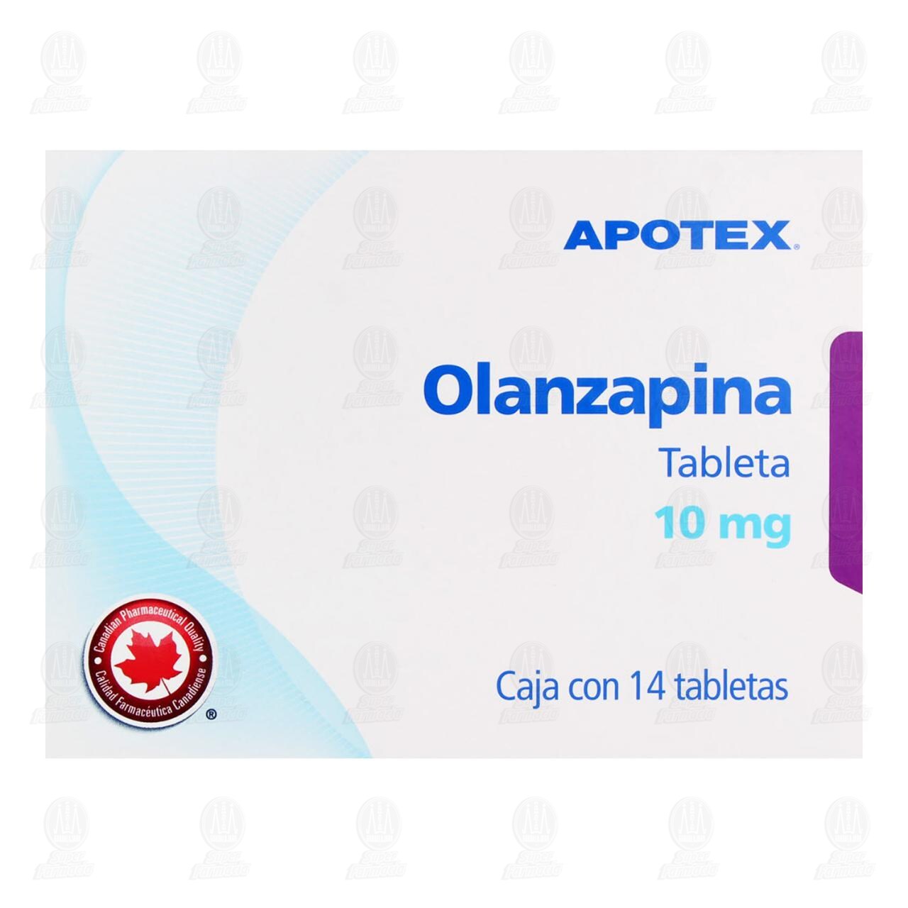 Olanzapina 10 mg, 14 Tabletas. image number 1