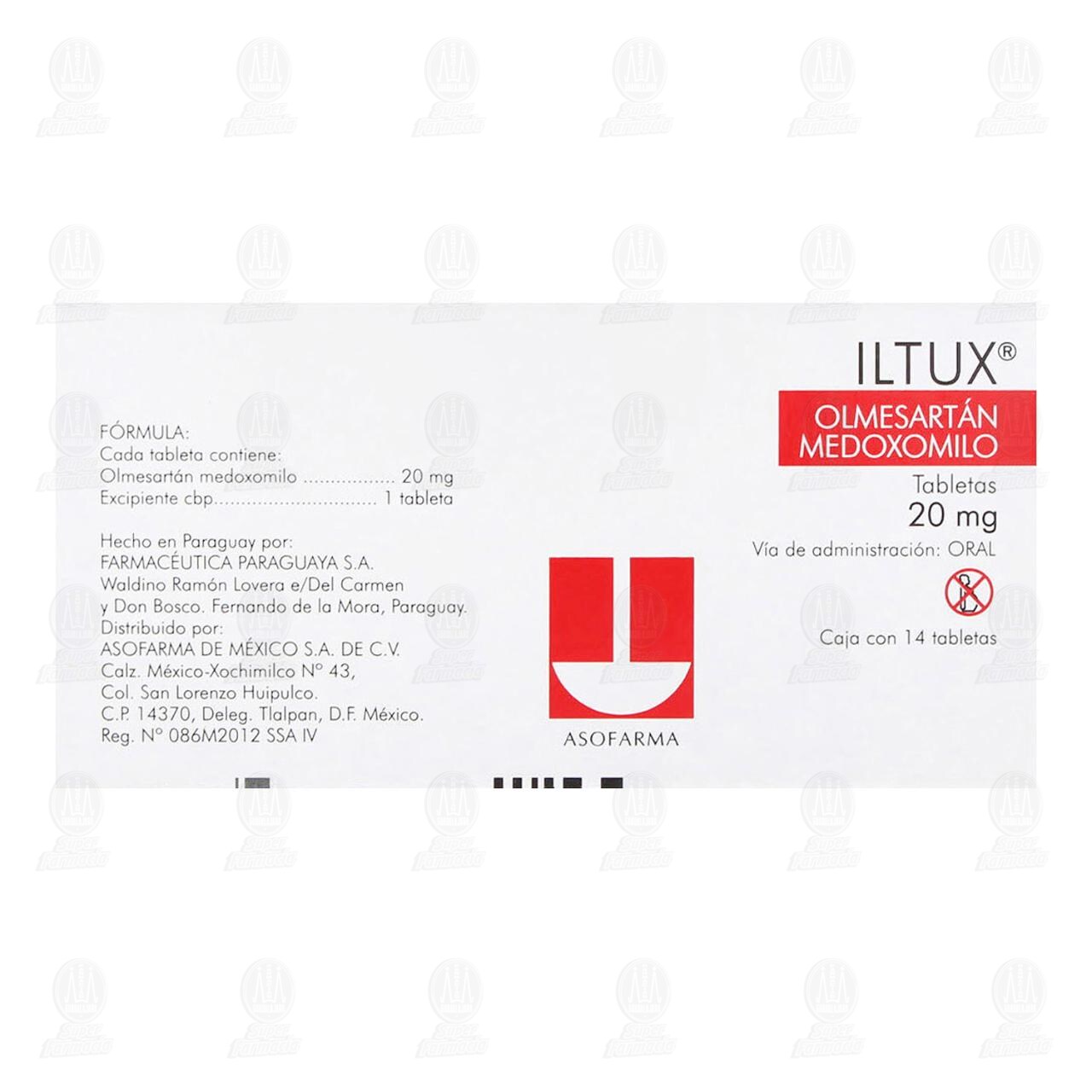 Iltux 20 mg, 14 Tabletas. image number 2