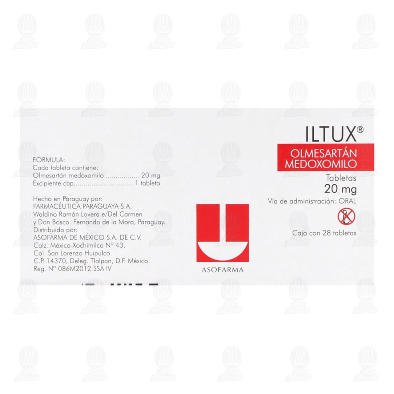 Iltux 20 mg, 28 Tabletas. image number 2