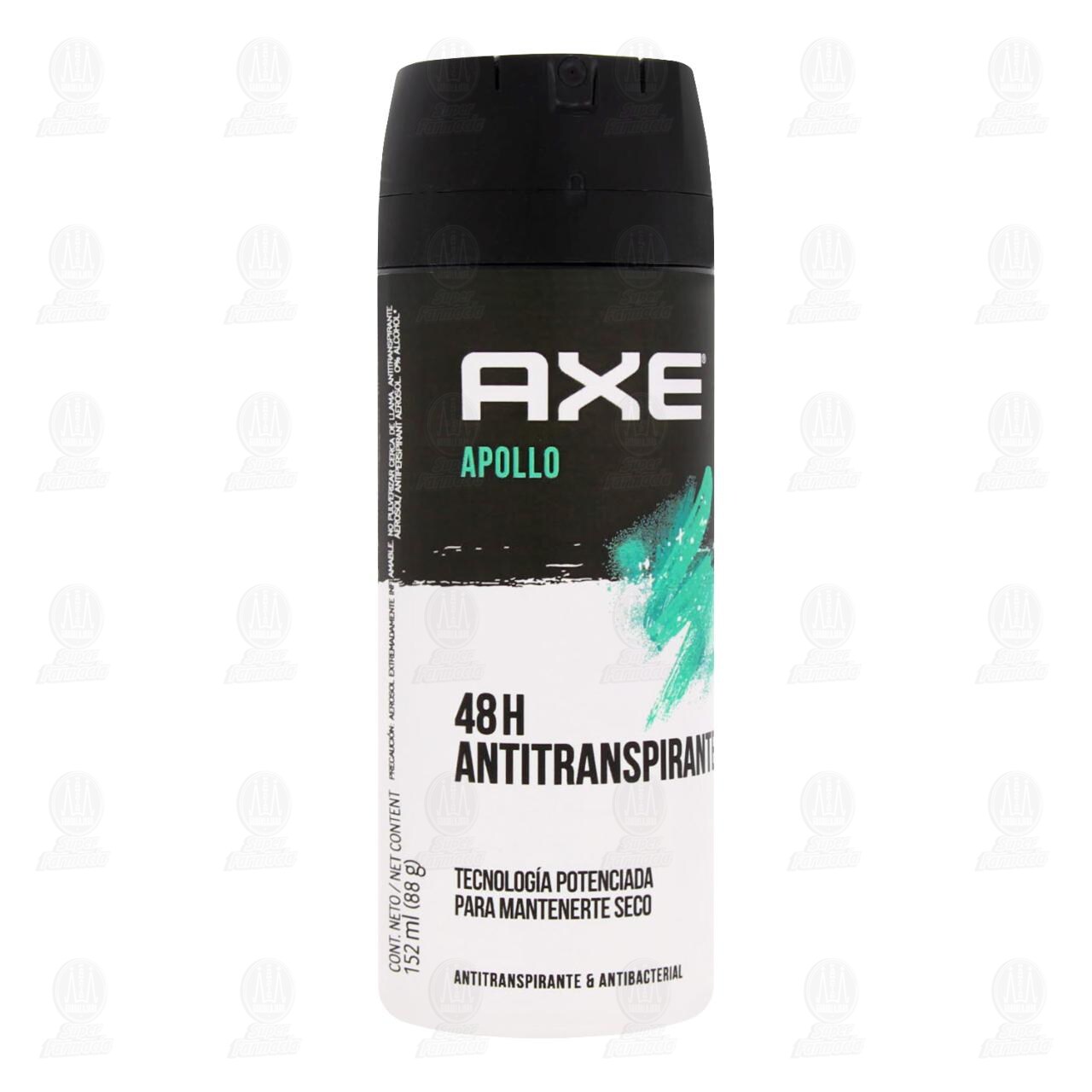 Antitranspirante Axe Apollo 48H en Aerosol, 152 ml. image number 0