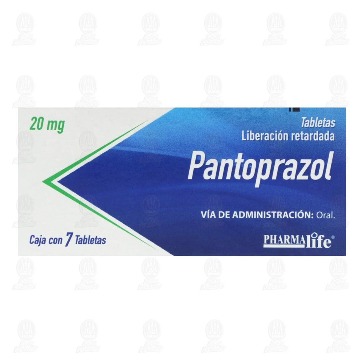 Pantoprazol 20 mg, 7 Tabletas Pharmalife. image number 1