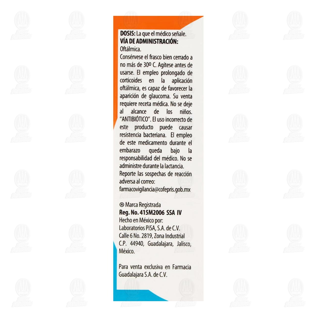 Tobramicina/Dexametasona 3mg/1mg/1ml 5ml, Suspensión Oftálmica Pharmalife. image number 3