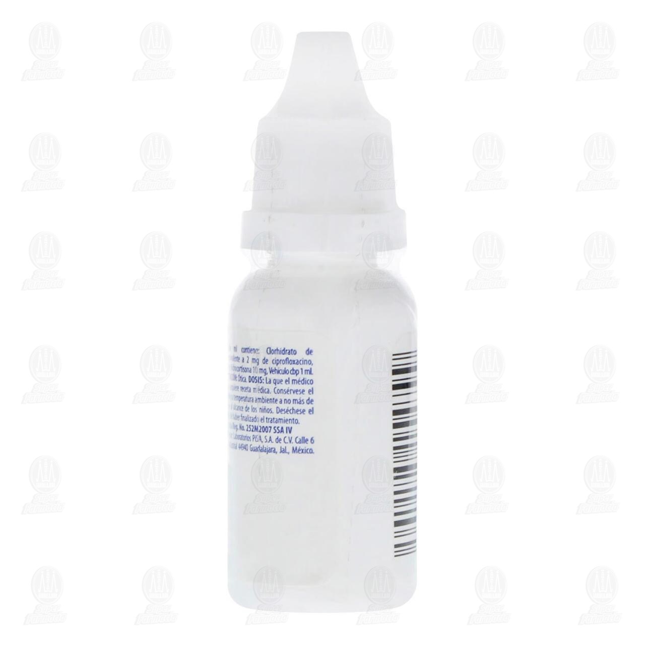 Ciprofloxacino, Benzoca&iacute;na, Hidrocortisona Soluci&oacute;n &Oacute;tica, 10 ml. image number 2