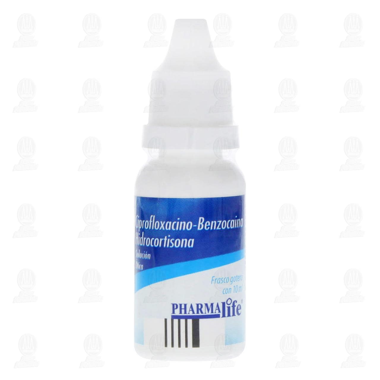Ciprofloxacino, Benzoca&iacute;na, Hidrocortisona Soluci&oacute;n &Oacute;tica, 10 ml. image number 1