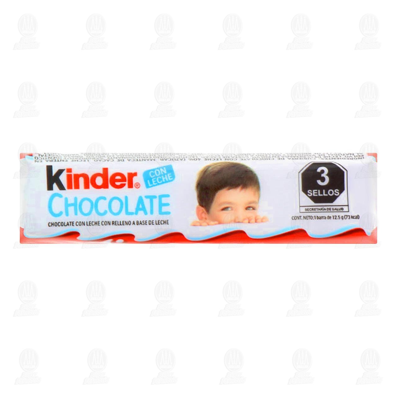 Chocolate Kinder con Leche, 12.5 gr. image number 0