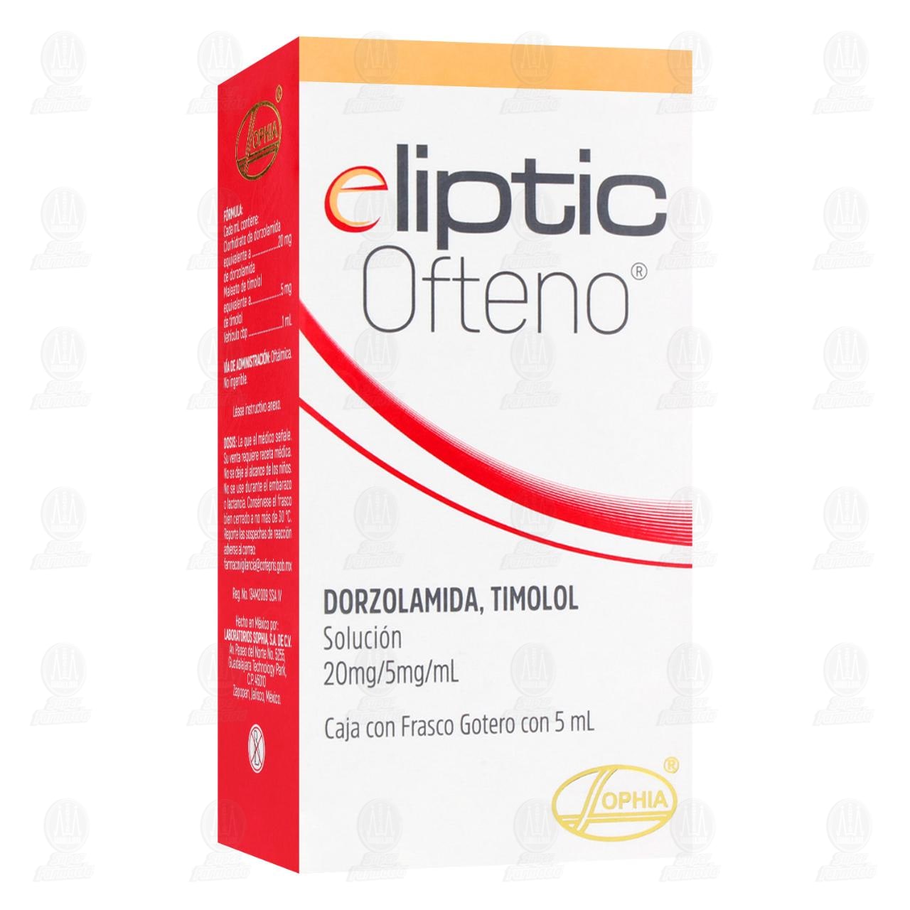Eliptic Ofteno 20mg/5mg Solución Gotas, 5 ml. image number 0