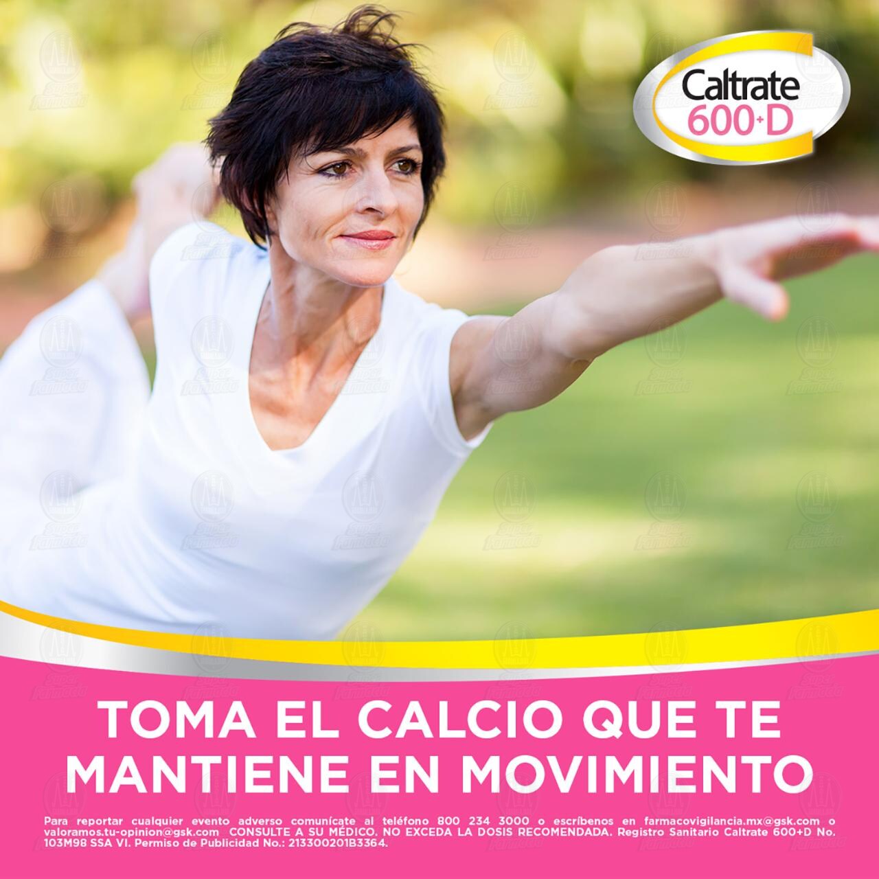 Caltrate Suplemento de Calcio 600 +D 600mg/400UI, 30 Tabletas. image number 3