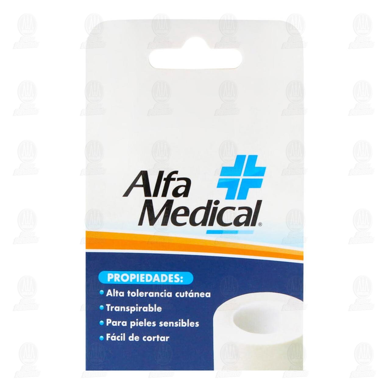 Cinta Microporosa Alfa Medical Color Blanco 2.5cm x 5m, 1 pz. image number 2