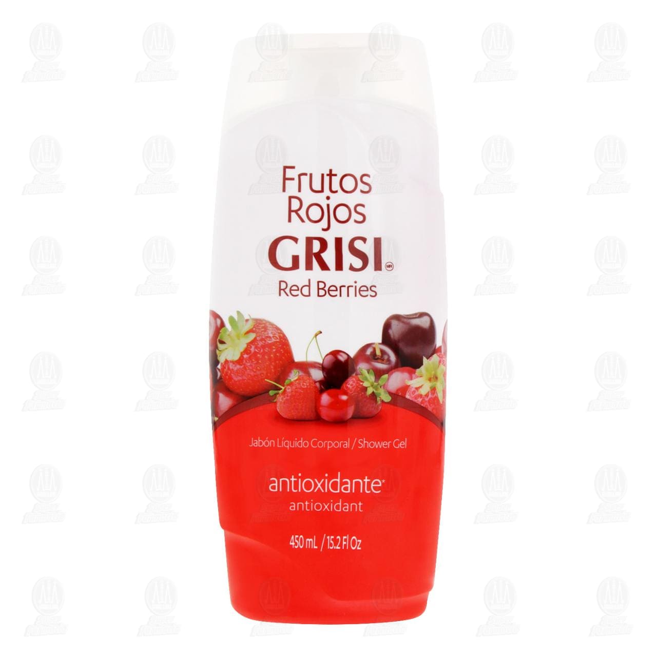 Jab&oacute;n L&iacute;quido Corporal Grisi Frutos Rojos Antioxidante, 450 ml. image number 1