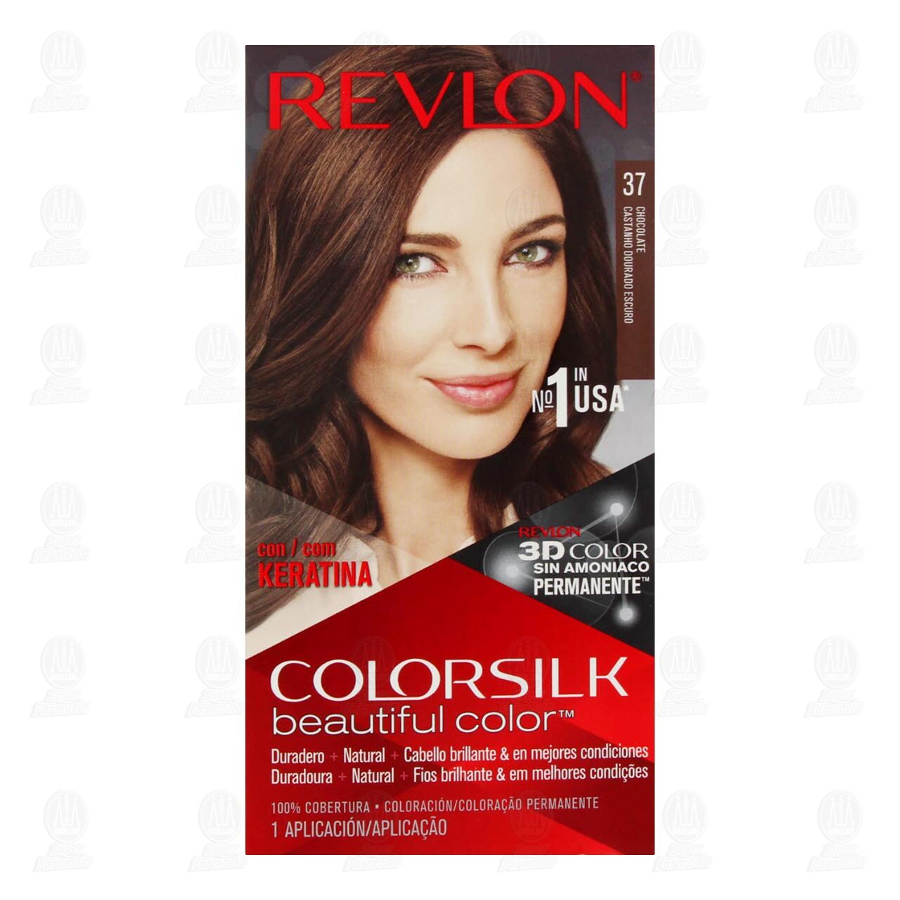 Tinte Revlon ColorSilk Beautiful Color Chocolate (37), 1 pz. image number 1