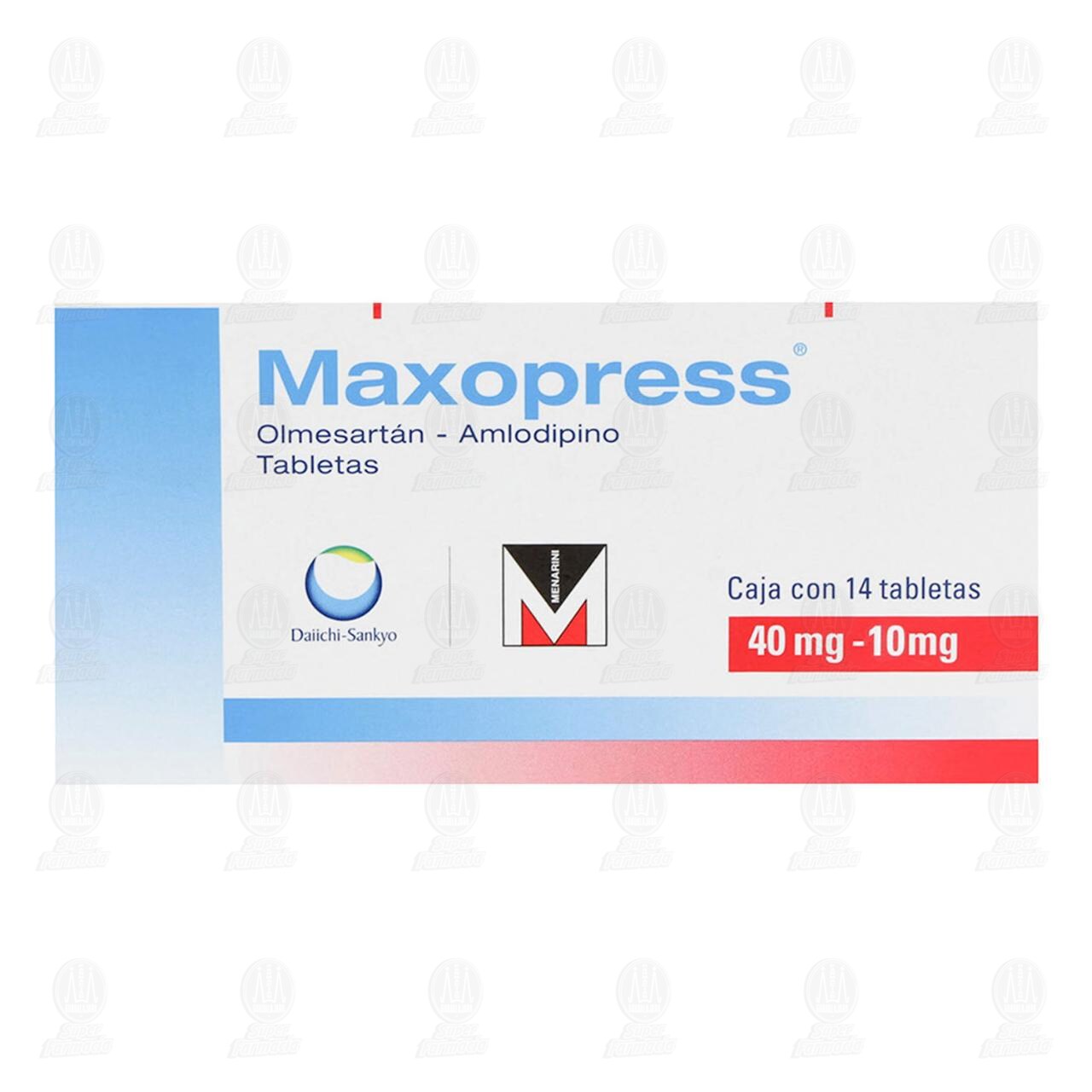 Maxopress 40mg/10mg, 14 Tabletas. image number 1