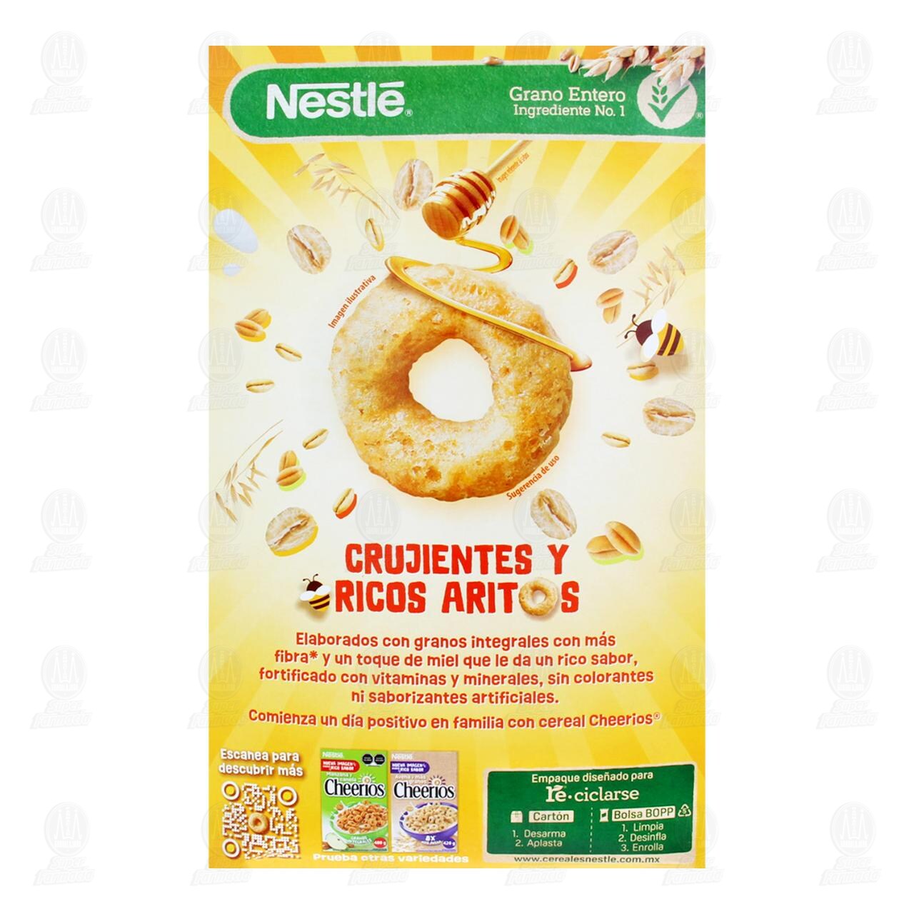 Cereal Nestl&eacute; Cheerios Miel, 480 gr. image number 2